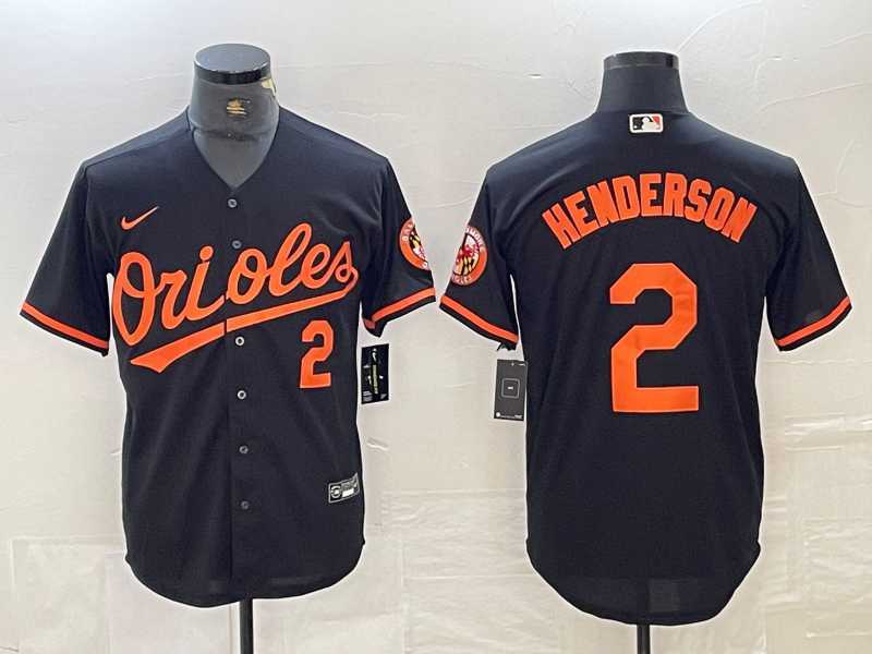 Men's Baltimore Orioles #2 Gunnar Henderson Number Black Cool Base Stitched Jersey,We sell and wholesale Men's Baltimore Orioles #2 Gunnar Henderson Number Black Cool Base Stitched Jersey on line form chian!
